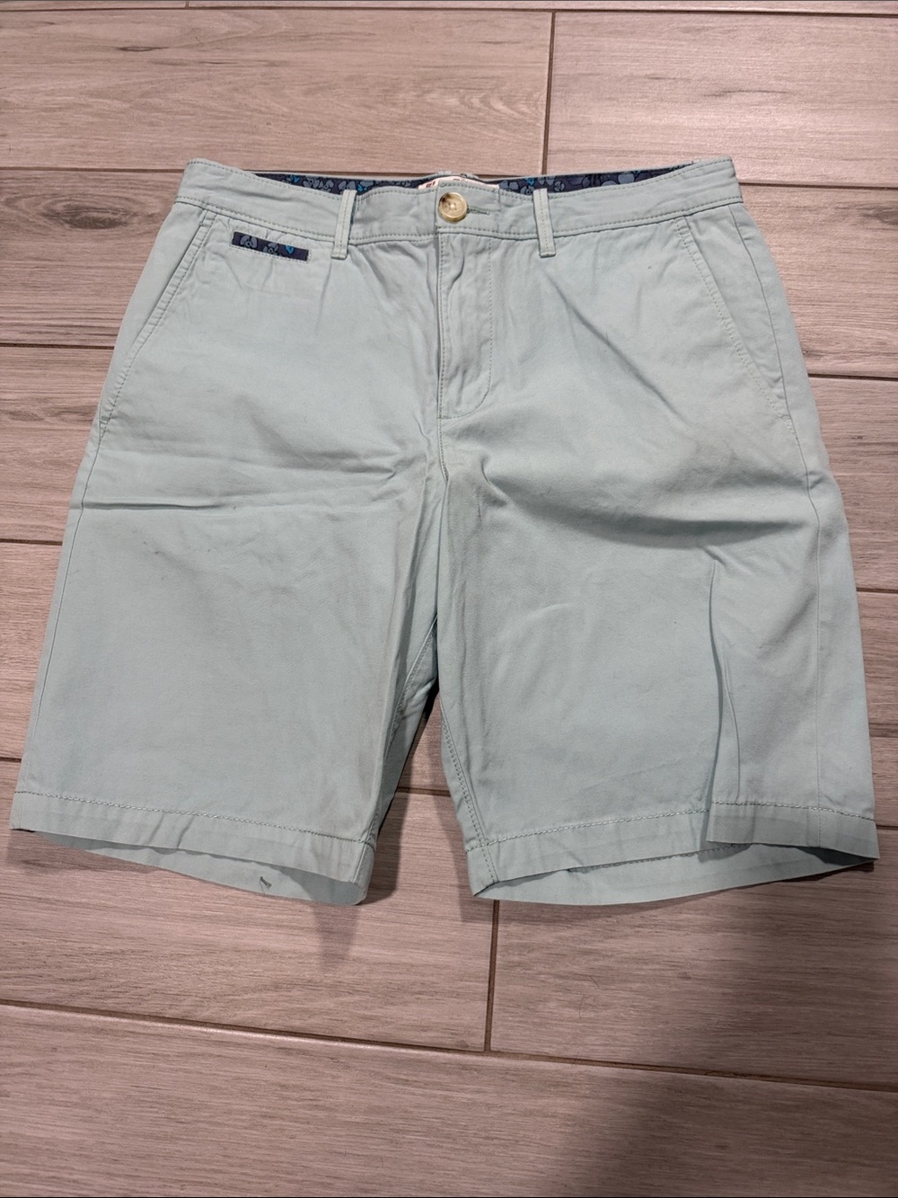Original Penguin Mint Green Flat-Front Men's Shorts